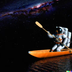 Astronaut Paddling #1